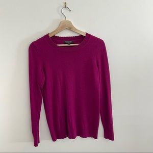 Banana Republic | Merino Pink Scalloped Sweater